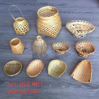 Xưởng SX- Set 12 món mây tre đan mini decor chụp ảnh -Tre Việt