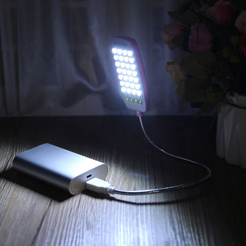 Đèn LED USB 28 bóng để bàn linh hoạt