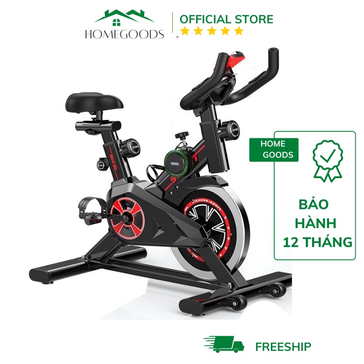 Xe Đạp Tập Thể Dục Tại Nhà Jobur Spin Bike Gh600 Nhỏ Gọn Tiện Lợi Kết Nối Bluetooth Đồng Hồ Đa Năng - Home Goods Picnic
