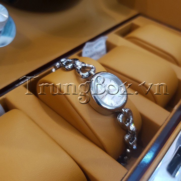 Hộp Đựng Đồng Hồ Cơ 6 Xoay 7 Tĩnh Vỏ Gỗ Sơn Mài - Mã 867EC