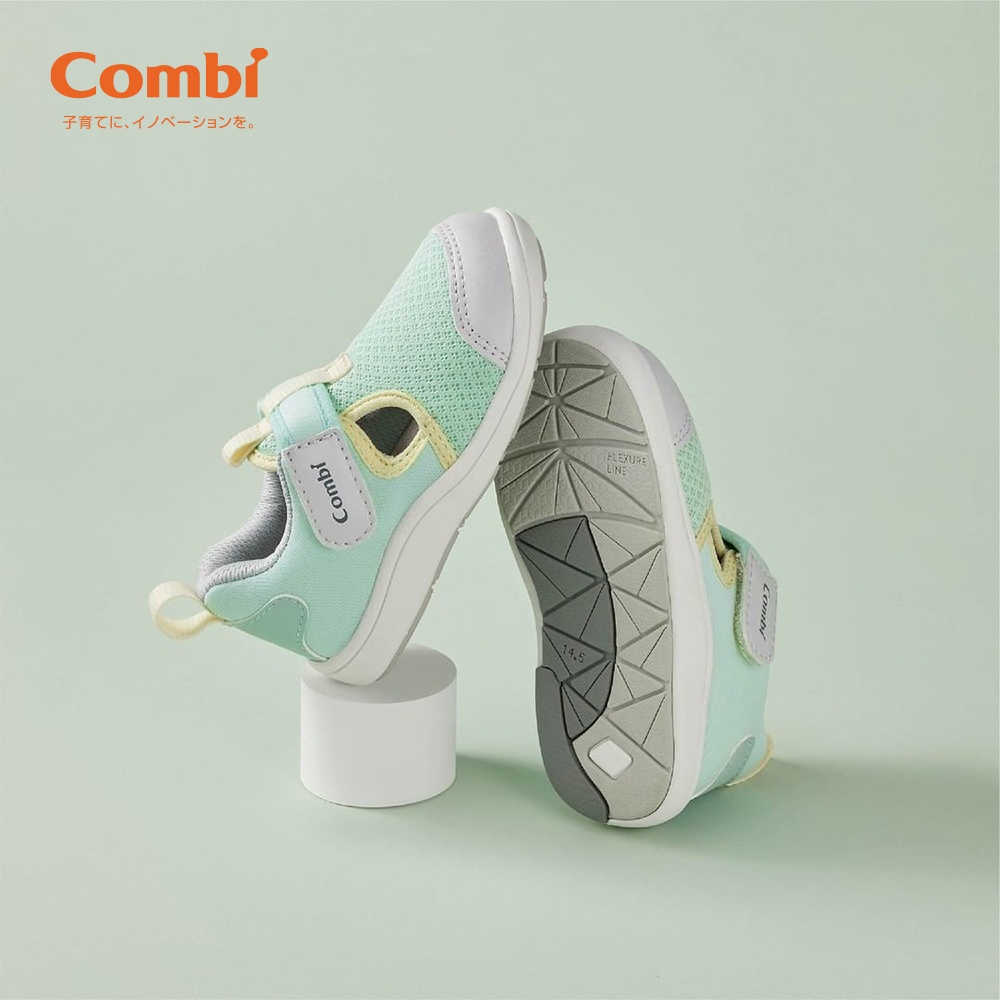 Giày Combi S-Go đế định hình A2201 màu xanh ngọc/hồng/xanh xám