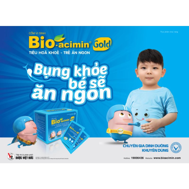 Cốm Vi Sinh BIO acimin Gold (hộp 30 gói)