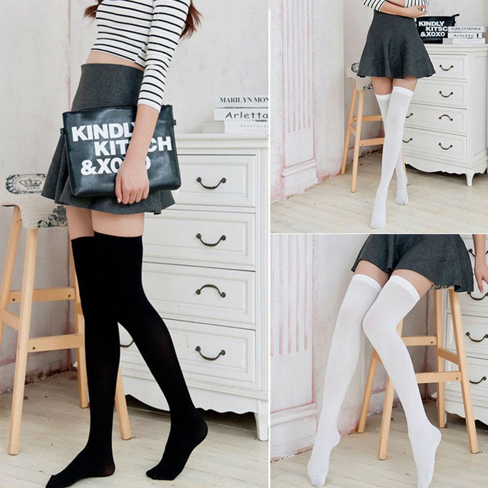 HARRIETT 1 Đôi Tất Chân Cao Qua Gối Thời Trang Gợi Cảm Cho Nữ