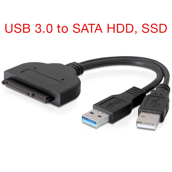 Dây Cáp Chuyển Đổi SATA 3 USB 3.0 Sang SATA Hỗ Trợ 2.5 inch SSD HDD SATA 22 Pin | BigBuy360 - bigbuy360.vn
