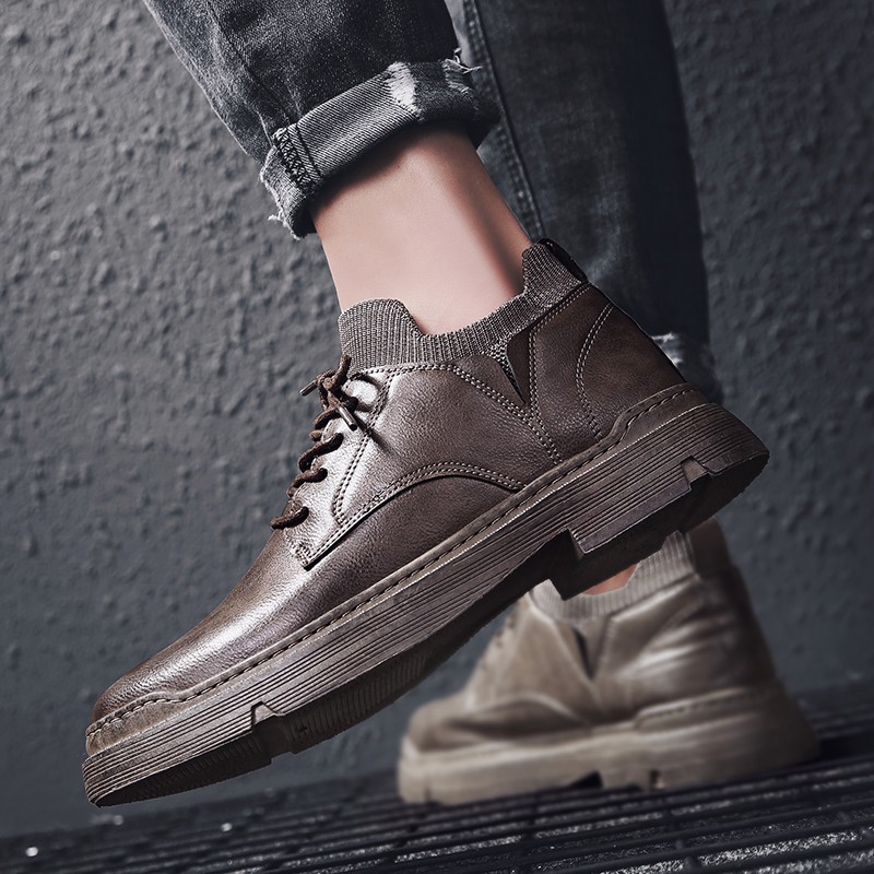 Giày da kiểu dáng thời trang sang trọng cho nam