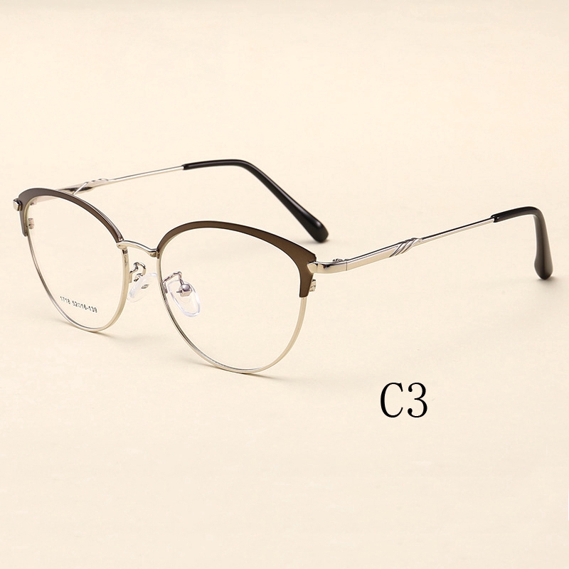 Kính mắt gọng kim loại kiểu dáng vintage thời trang cho nữ