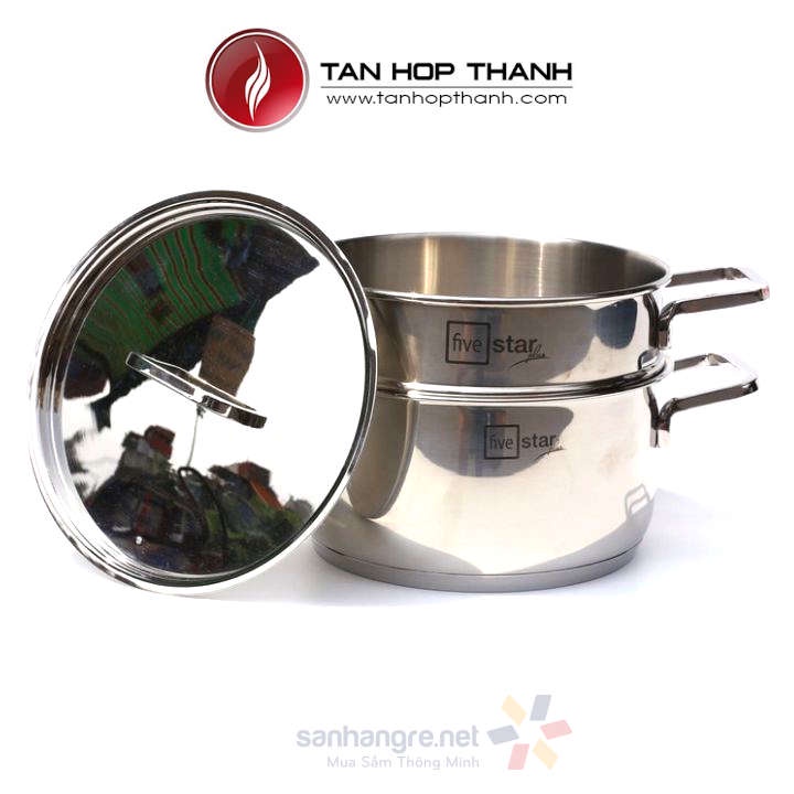 Bộ Nồi Xửng 3 Đáy Inox 304 Fivestar Plus 20cm FPNX20001 HÀNG CHÍNH HÃNG FIVESTAR Bảo Hành 25 Năm