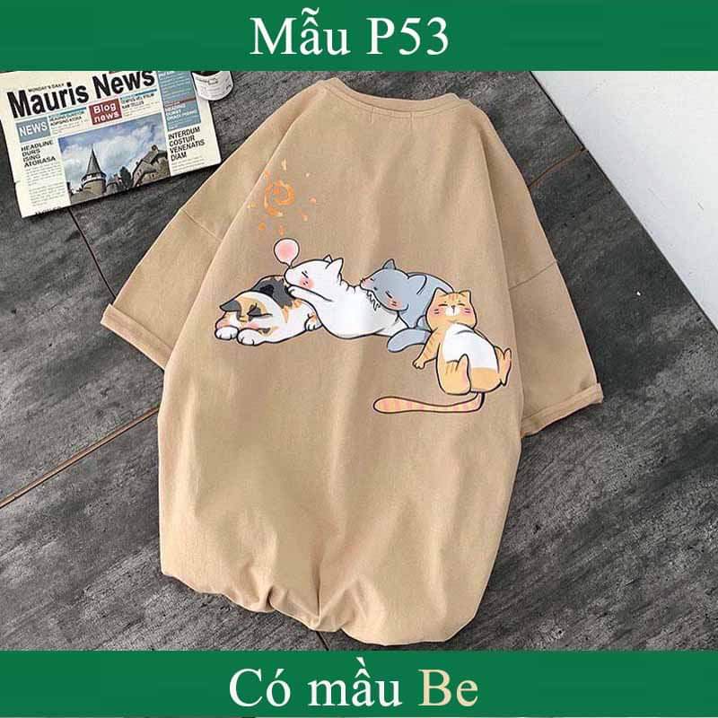 áo thun dấu quần 4 mèo con dễ thương