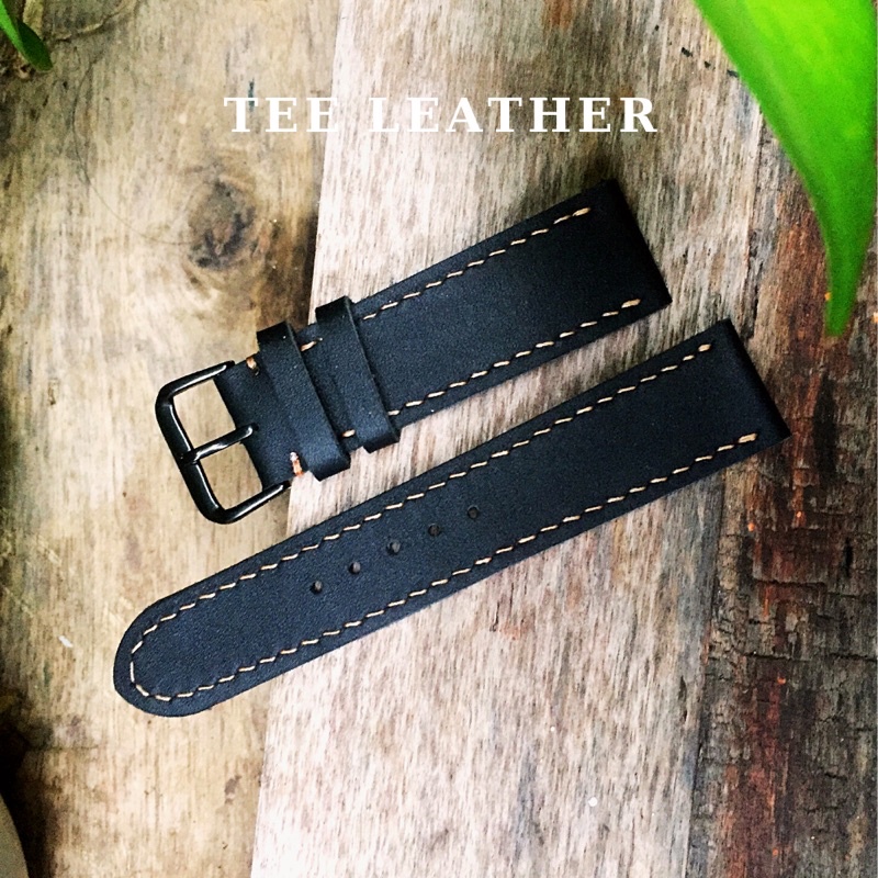 [DA THẬT] Dây Đồng Hồ Da Thật Handmade, Dùng cho đồng hồ Size 18mm, 20mm, 22mm, 24mm, dây 2 lớp- TEE LEATHER