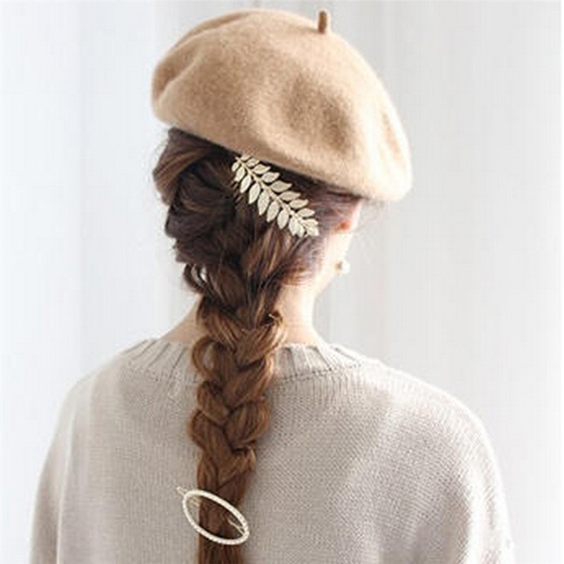 Kẹp Tóc Hình Chiếc Lá Thanh Lịch Cho Nữ