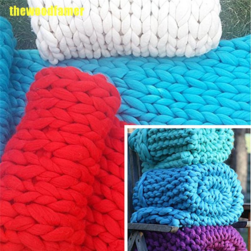 Cuộn len sợi to cỡ lớn siêu dày dùng đan chăn và nón thời trang