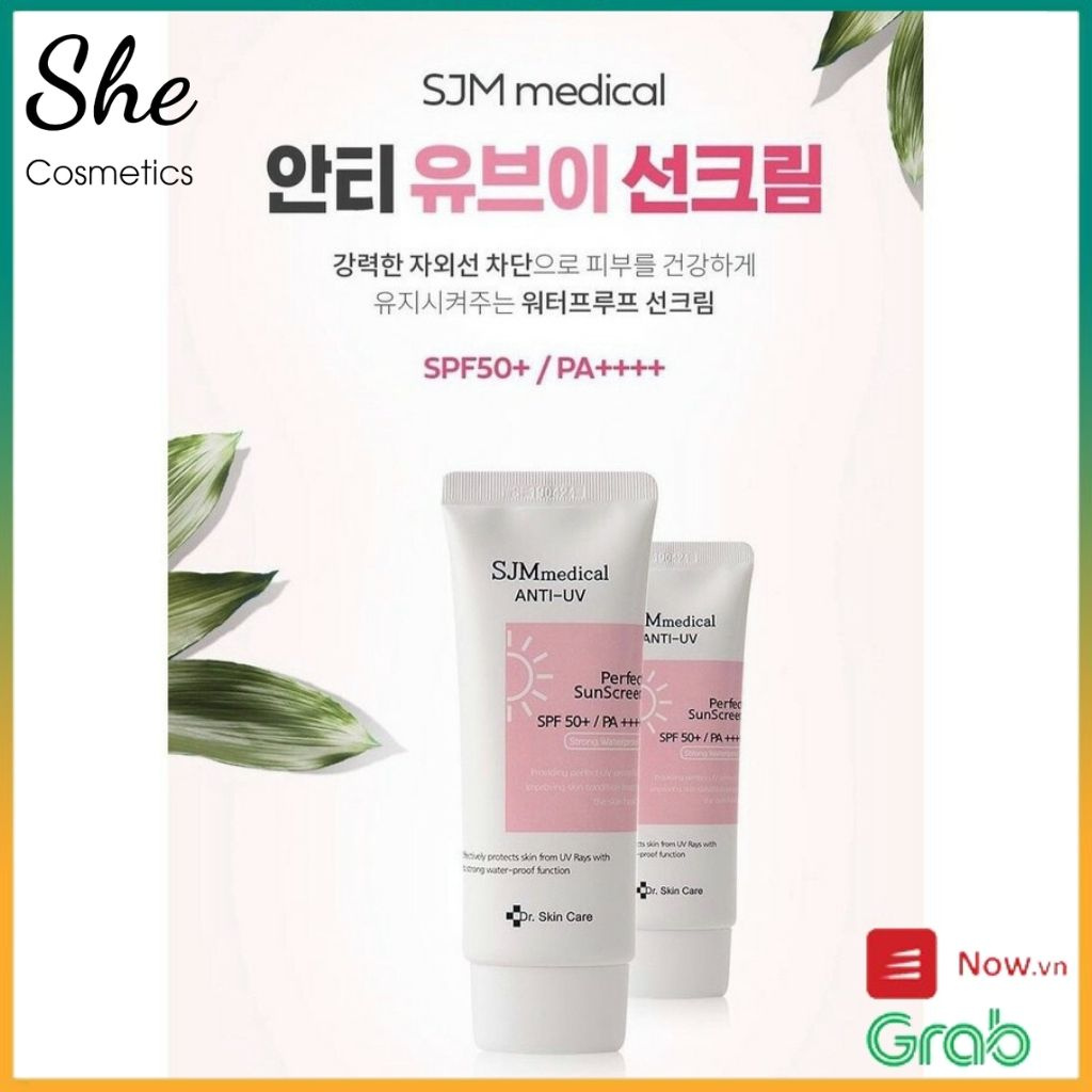 Kem chống nắng,chống nước ,nâng tone HÀN QUỐC SJM Medical Anti UV SPF 50+ 60gram ĐỦ BILL Chưa Có Đánh Giá