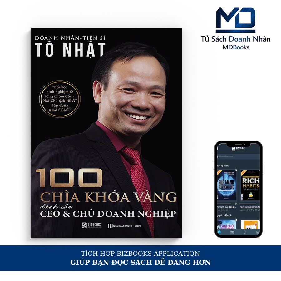 Sách - 100 Chìa Khoá Vàng Dành Cho Ceo Và Chủ Doanh Nghiệp - Kỹ Năng Kinh Doanh - Đọc Kèm App Online