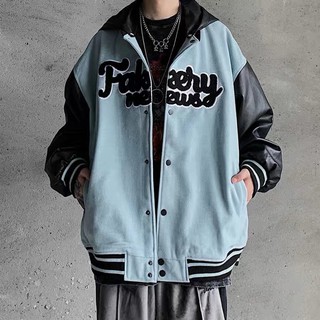 [ Order taobao] Áo khoác nam phối tay da ullzang