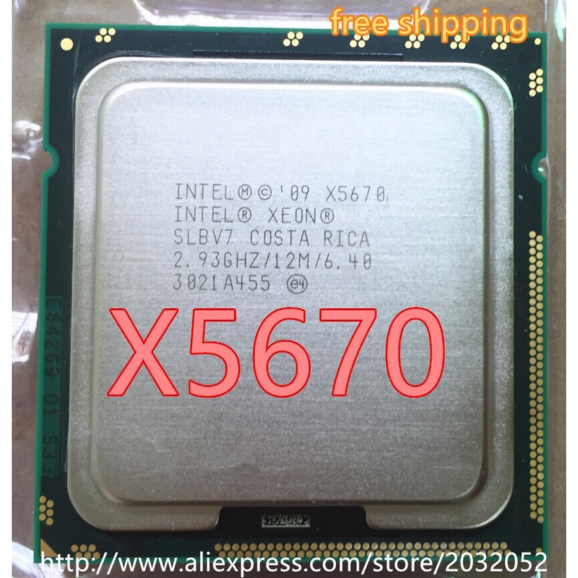 cpu intel xeon X5650 , X5675 , X5670 , X5667 .. socket 1366 / tặng keo tản nhiệt