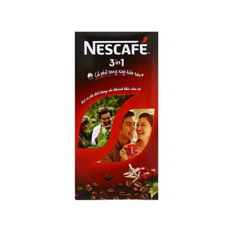 NESCAFE 3IN1 ĐẬM ĐÀ HÀI HÒA ( MÀU ĐỎ)