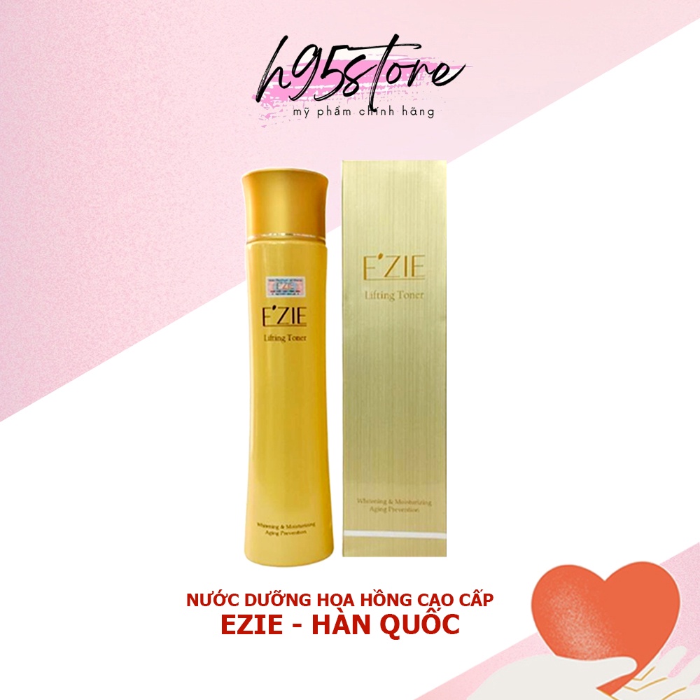 Nước dưỡng hoa hồng dưỡng trắng cân bằng độ ẩm cải thiện nếp nhăn E'ZIE Hàn Quốc 150ml