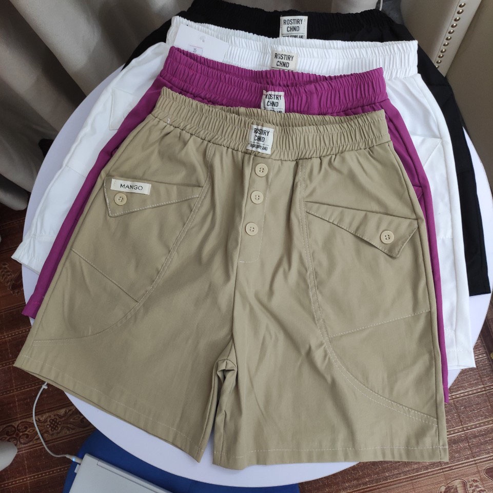 Quần Short kaki nữ cao cấp, phong cách trẻ trung, mặc thoáng mát, co dãn 4 chiều, quần đùi nữ, basi có big size 75kg