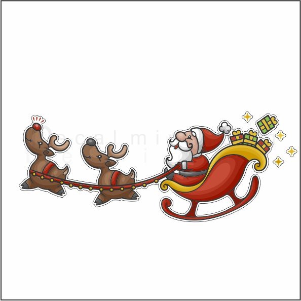 Decal sticker Logo dán trang trí dịp Giáng Sinh Noel cho nhà cửa cao cấp