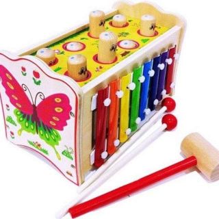 Đồ chơi đập chuột kèm đàn cho bé