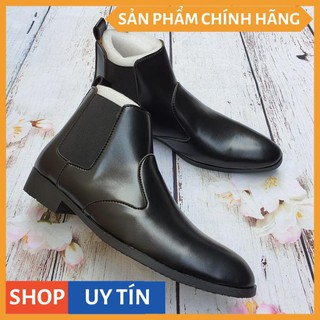 Giày bốt nam cổ cao, đế cao, da mềm