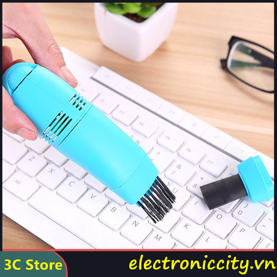 Máy hút bụi vệ sinh bàn phím máy tính kiểu dáng mini độc đáo tiện dụng