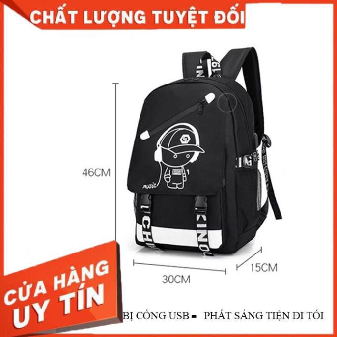 [Thanh lí xả kho] Balo thời trang nam nữ phát sáng hàn quốc, hợp đi học cấp 2, cấp 3 có ngăn chống sốc laptop