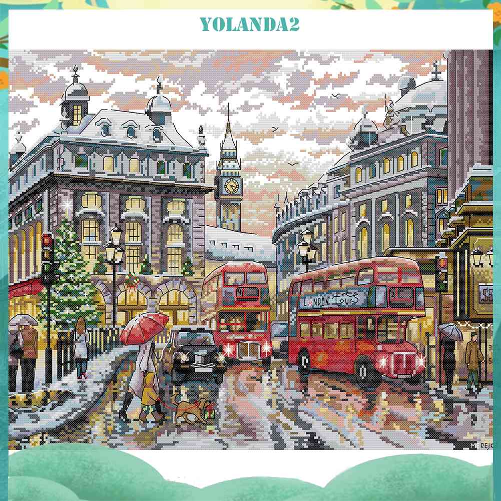 Bộ Tranh Thêu Chữ Thập 14CT Bằng Vải Cotton