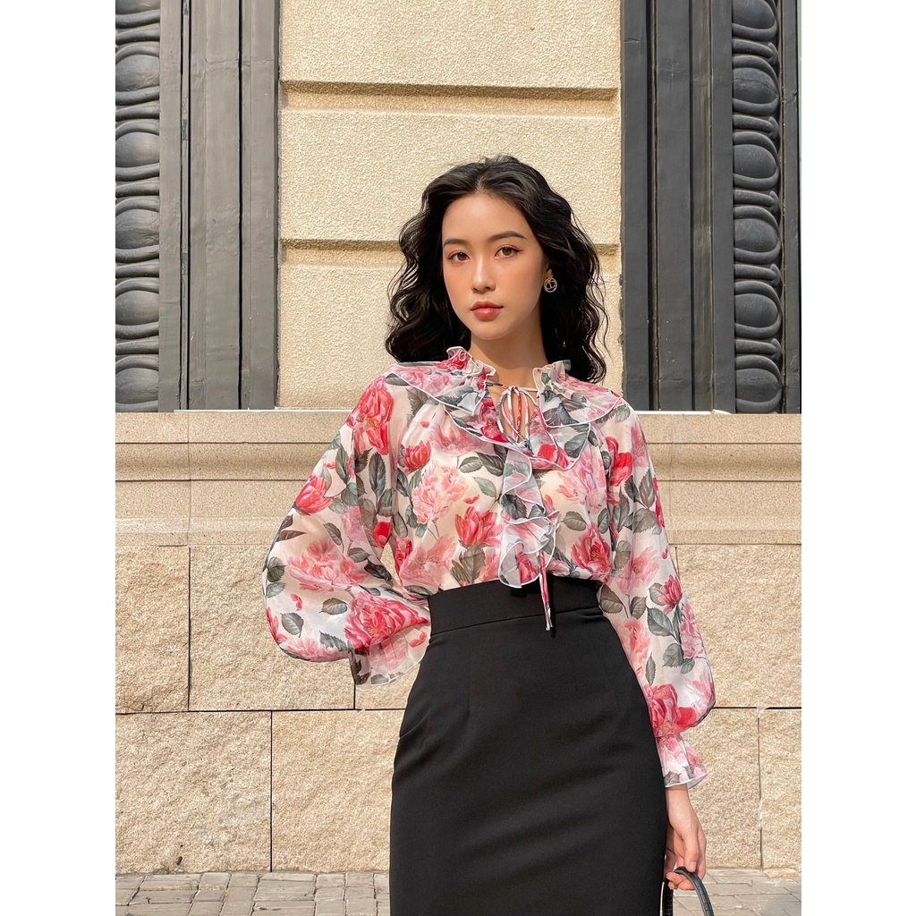 Chân váy bút chì pha ren HUONG BOUTIQUE HBZ395