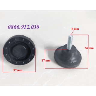 Chân tăng chỉnh, núm tăng chỉnh REN phi M6 x 20mm_hình phễu
