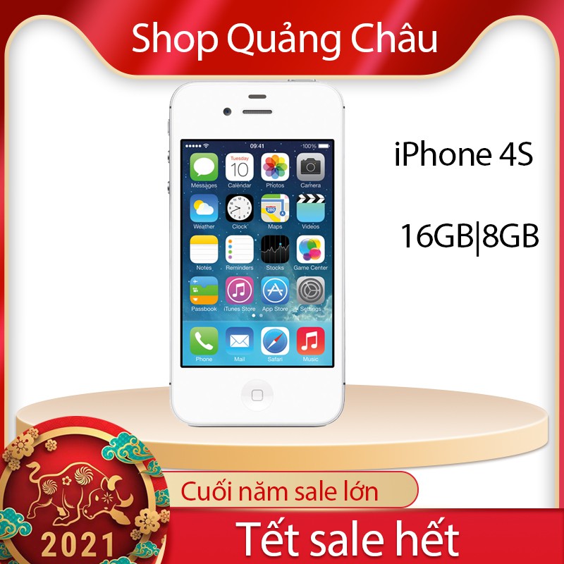 Điện thoại iPhone 4S Quốc tế chính hãng lắp sim sài luôn bảo hành 6 tháng 1 đổi 1 trong 30 ngày mua sắm uy tín SHOP QC