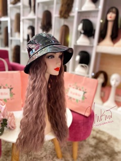 Tóc mũ vành❤️freeship 50k❤️ tóc mũ xù vành cao cấp