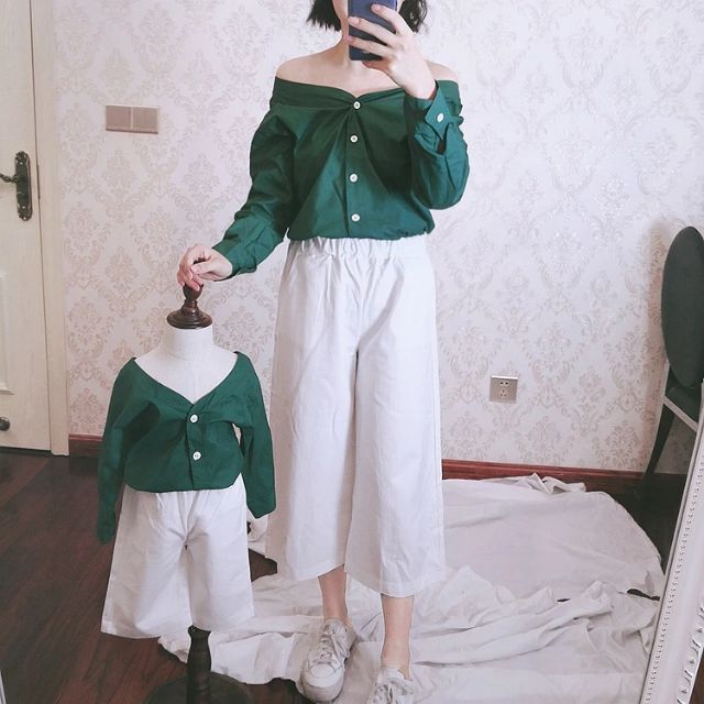 Set quần áo mẹ con cực xinh