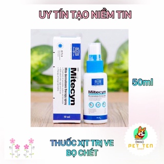 Thuốc xịt trị ve,bọ chét,nấm,… cho chó & mèo Mitecyn