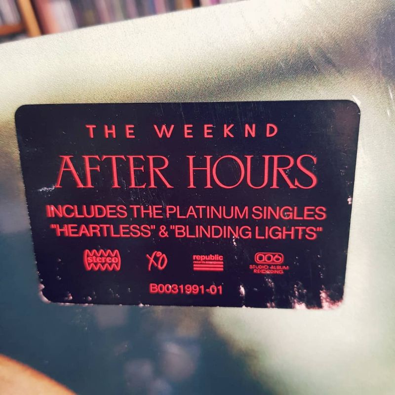 The Weeknd After Hours 2LP vinyl