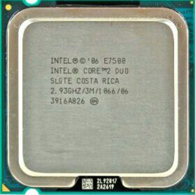 CPU Core 2 duo E7500