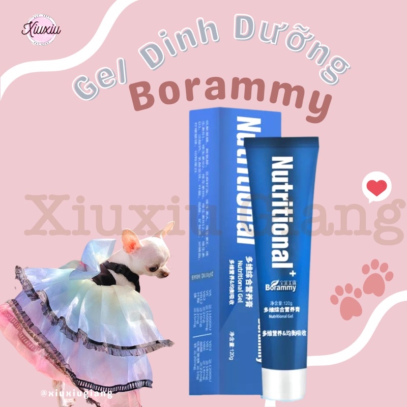 Gel Dinh Dưỡng Borammy Cho Chó Mèo 120Gr - Xiuxiu Giang