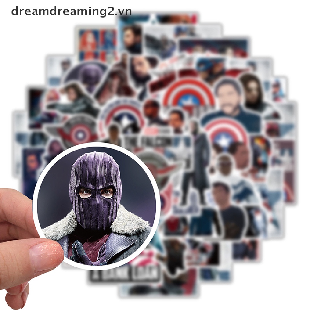 Bộ 50 Miếng Dán Trang Trí laptop Họa Tiết Chiến Binh Mùa Đông