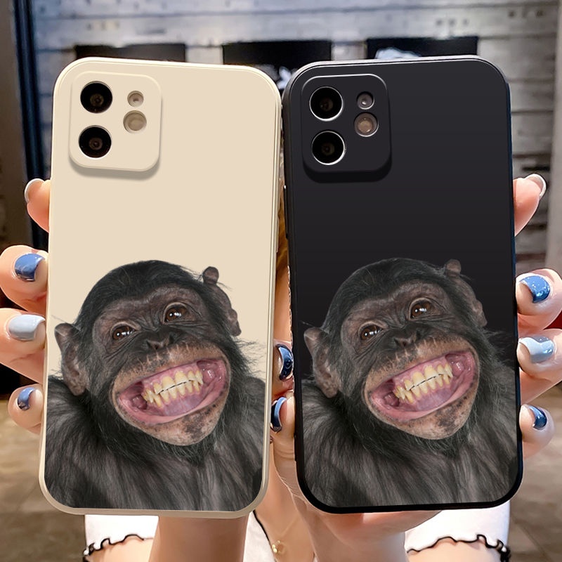 Sarung iphone yang lucu。 Ốp Điện Thoại Silicon Họa Tiết gorilla Dễ Thương Cho Apple 13/12 / 11Promax / 7 / 8plus / 6S / XS XR