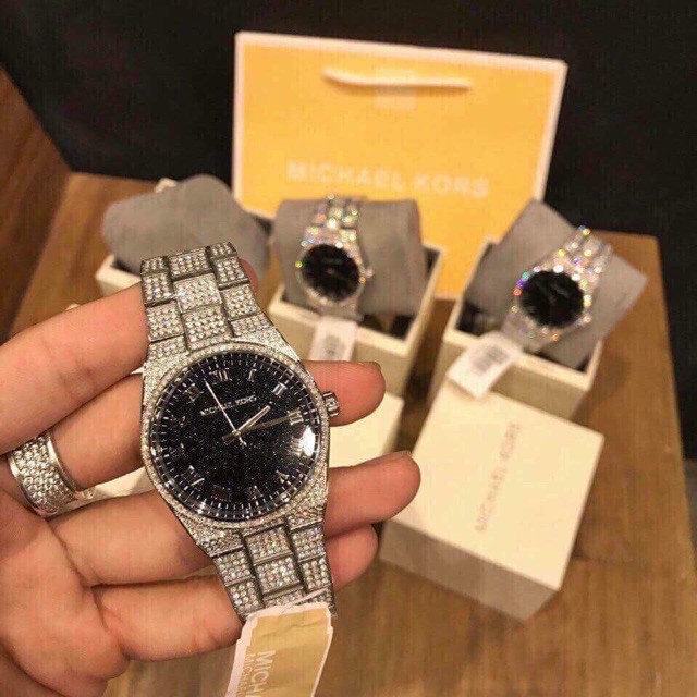 Đồng hồ nữ MICHAEL KORS CHANNING MK6089 AVÉ SILVER TONE UNISEX Case 38MM. 5ATM