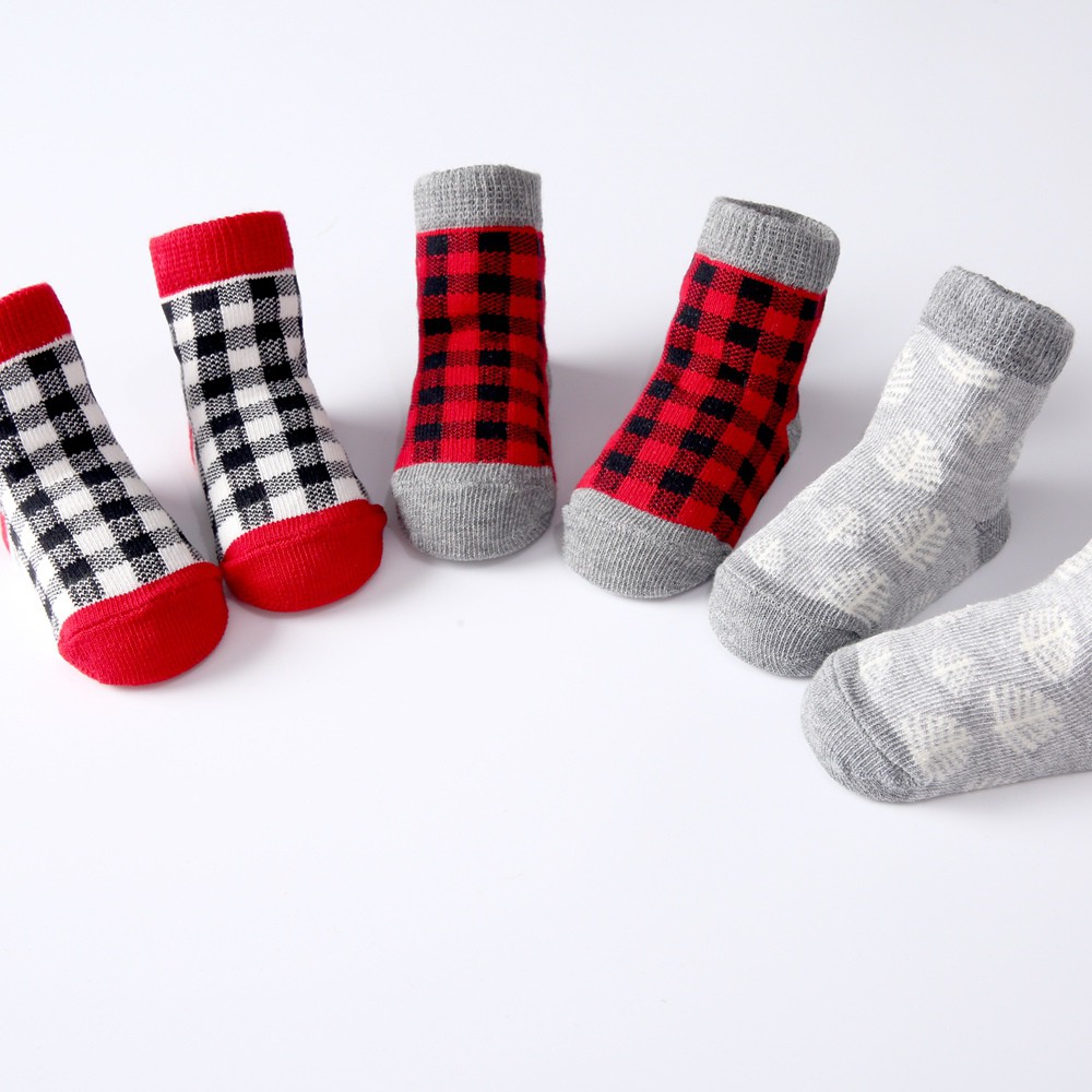 Set 3 Đôi Vớ Sanlutoz Họa Tiết Kẻ Sọc Thời Trang Dành Cho Bé Trai