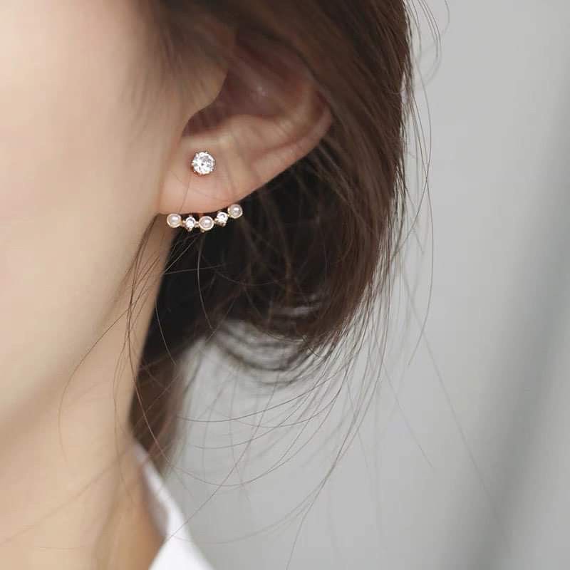 Nhiều mẫu-Bông tai ngọc trai nhân tạo cô dâu dự tiệc