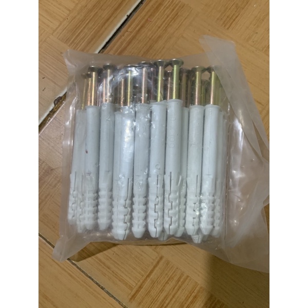 1gói(45cái)vít nở thông minh 10x100, vít nở lắp đặt cửa nhôm,…