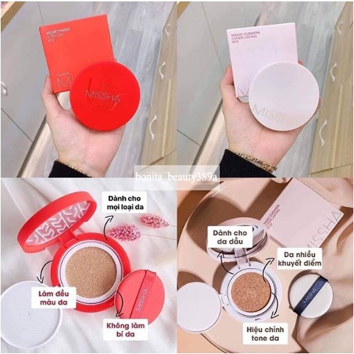 Phấn Nước Mềm Mịn MISSHA Velvet Finish Cushion SPF50 PA+++ - Vỏ đỏ | BigBuy360 - bigbuy360.vn