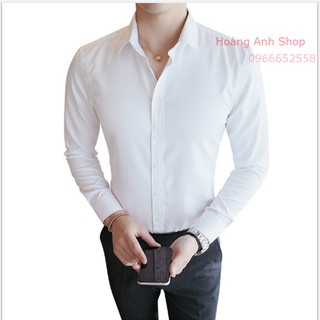 ÁO SƠ MI NAM VẢI NẾN LỤA MỀM MỊN CHỐNG NHĂN KHÔNG PHAI MÀU