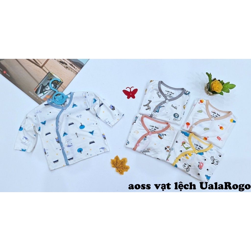 Áo dài tay sơ sinh thun lạnh petttit siêu mềm mịn cho bé