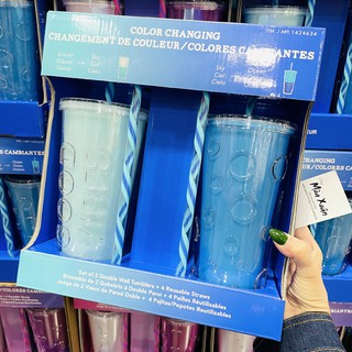 Ly đổi màu Parker Lane Double Wall Straw, 660ml