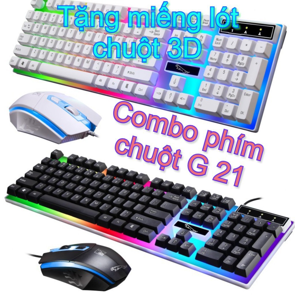 {CHUYÊN GAME LEAD 7 MÀU} COMBO BÀN PHÍM & CHUỘT G21B