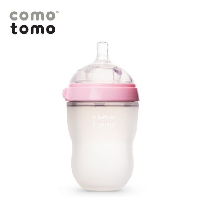 Bình sữa Comotomo 250ml đơn hồng CÓ CHỨNG NHẬN