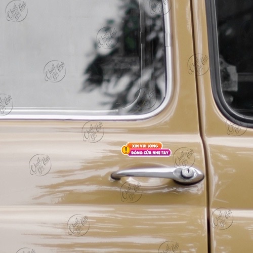 Combo 3 cặp (6 miếng) dán chú ý quan sát trước khi đóng mở cửa  dán cửa kính, cửa ô tô tem chống thấm nước NT 69